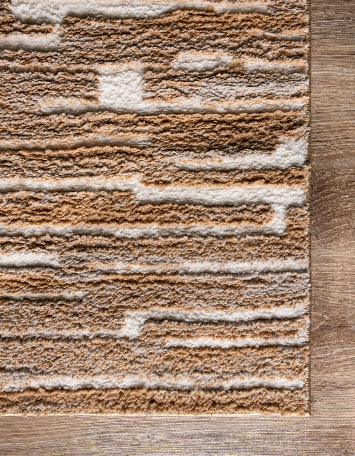 Sienna Collection Area Rug -  Rome Rectangle Caramel and Ivory  lifestyle 37