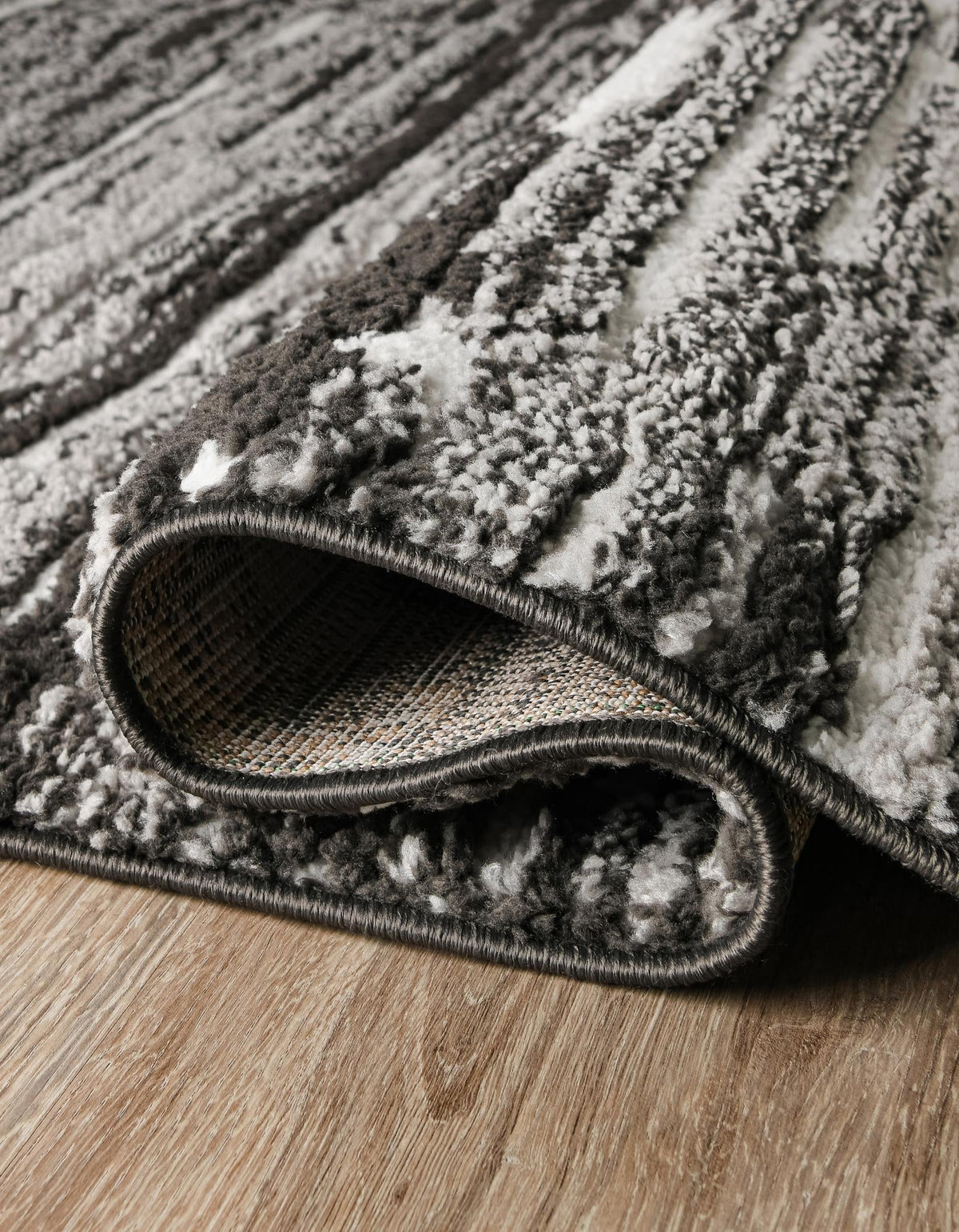 Sienna Collection Area Rug -  Rome Rectangle Black and Ivory  lifestyle 31