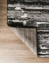 Sienna Collection Area Rug -  Rome Rectangle Black and Ivory  lifestyle 34