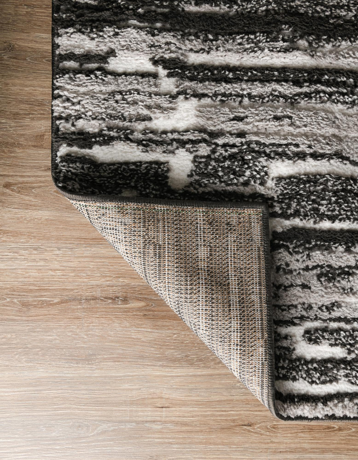 Sienna Collection Area Rug -  Rome Rectangle Black and Ivory  lifestyle 34