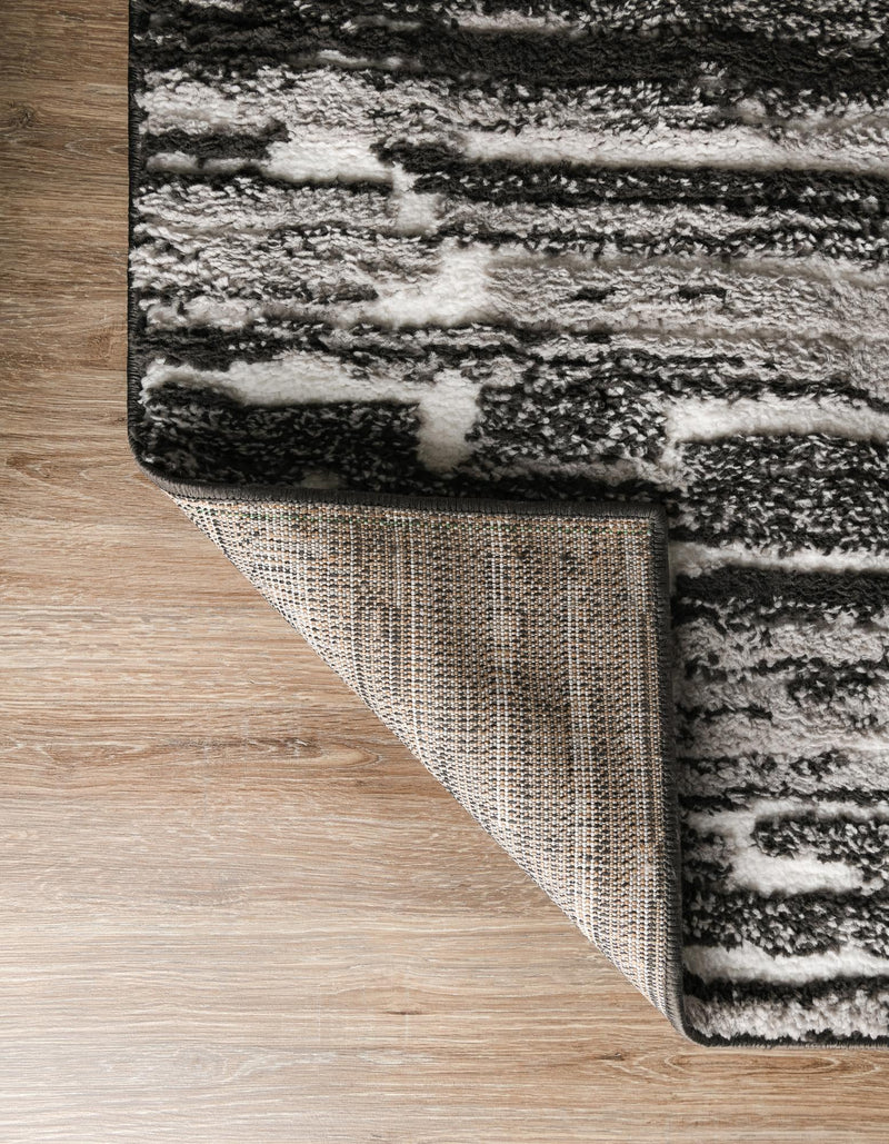 Sienna Collection Area Rug -  Rome Rectangle Black and Ivory  lifestyle 34