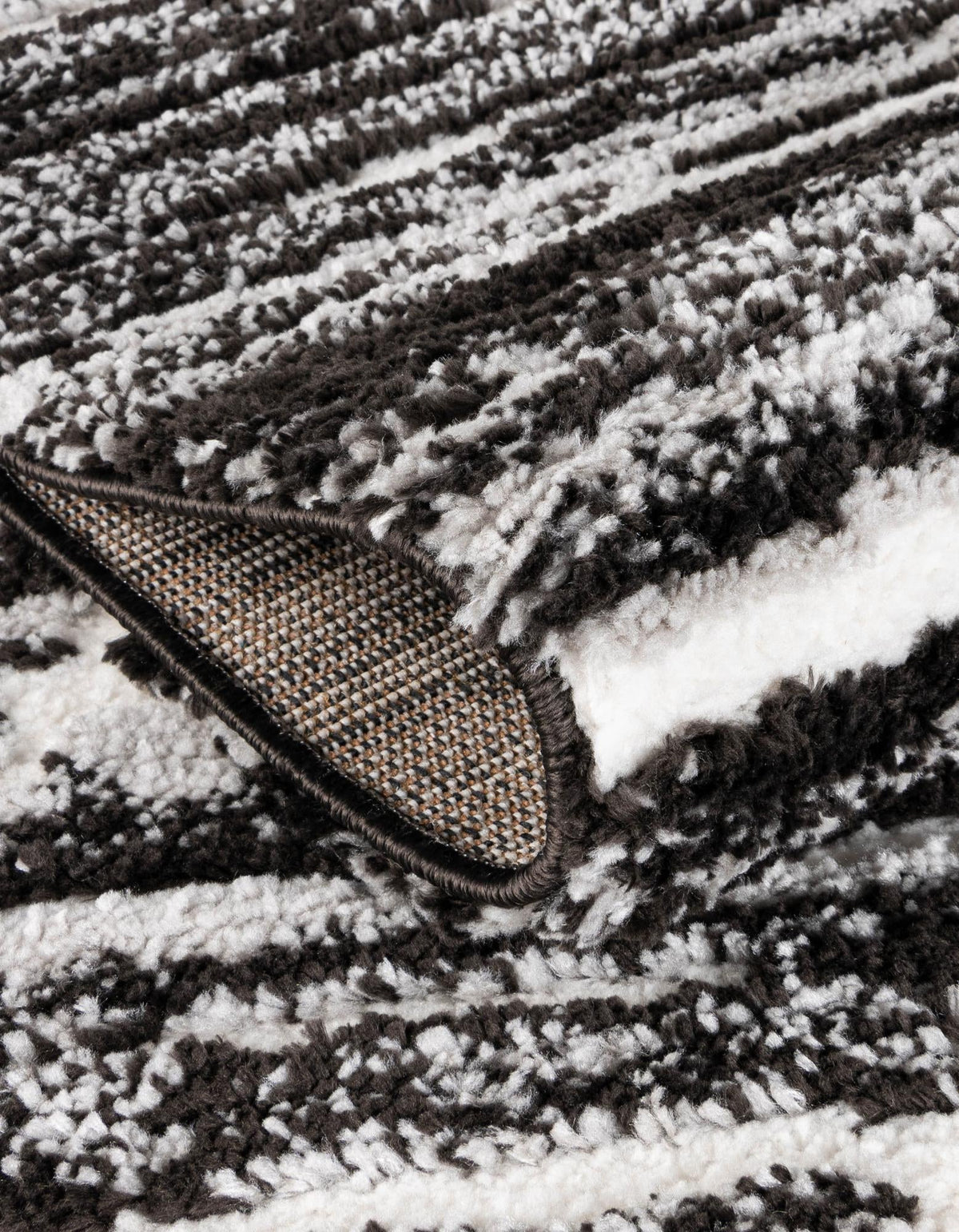 Sienna Collection Area Rug -  Rome Rectangle Black and Ivory  lifestyle 22