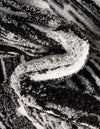 Sienna Collection Area Rug -  Rome Rectangle Black and Ivory  lifestyle 28