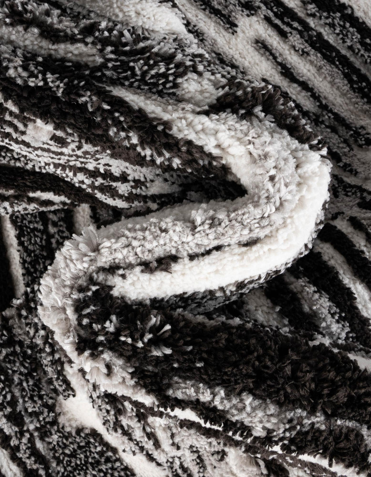 Sienna Collection Area Rug -  Rome Rectangle Black and Ivory  lifestyle 28
