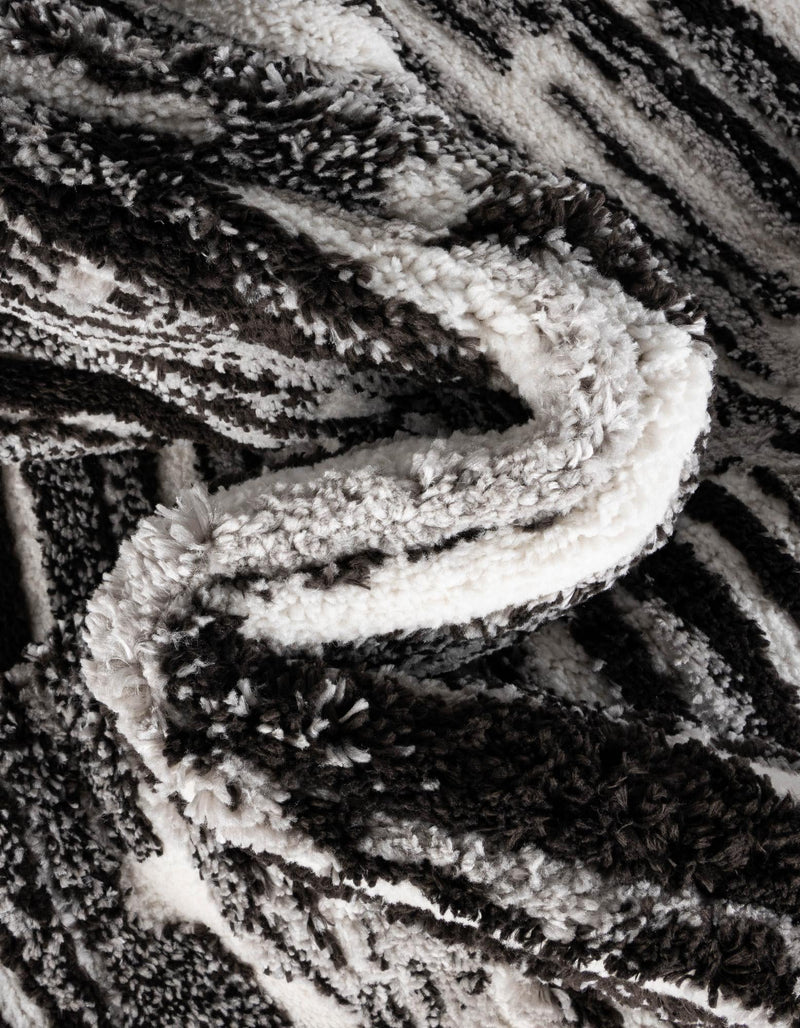 Sienna Collection Area Rug -  Rome Rectangle Black and Ivory  lifestyle 28