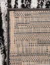 Sienna Collection Area Rug -  Rome Rectangle Black and Ivory  lifestyle 31