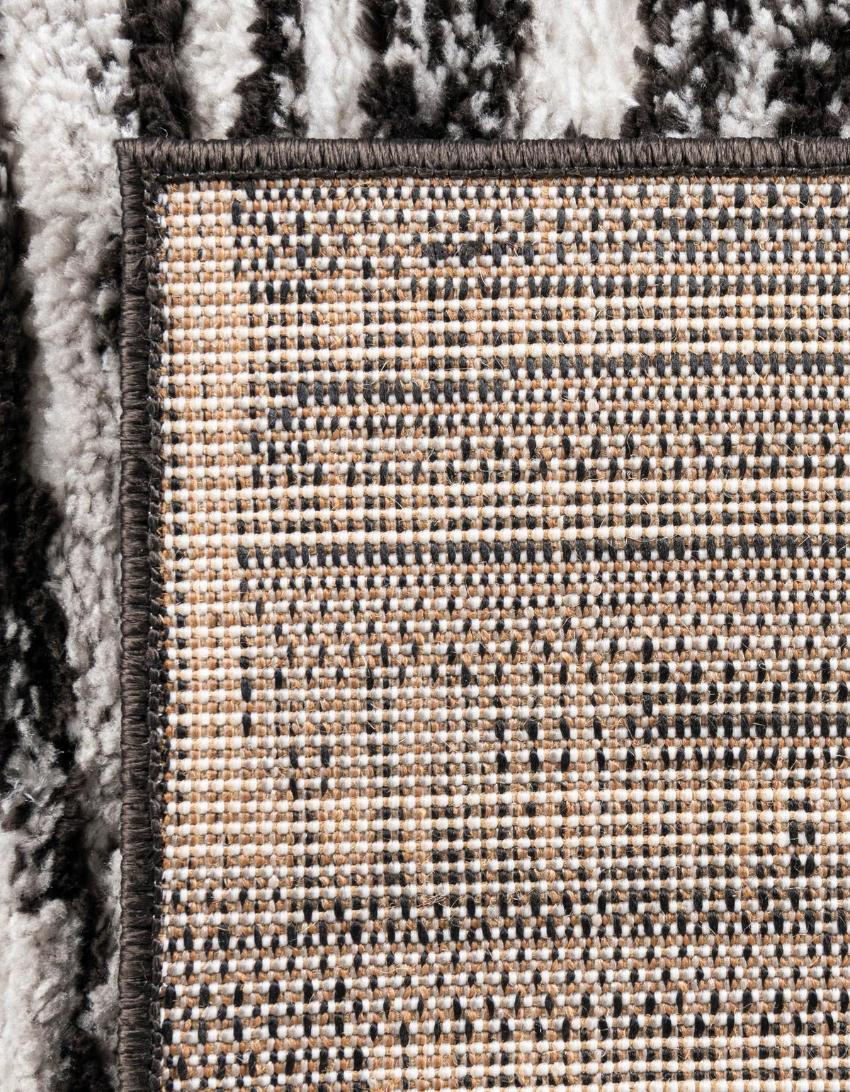 Sienna Collection Area Rug -  Rome Rectangle Black and Ivory  lifestyle 31