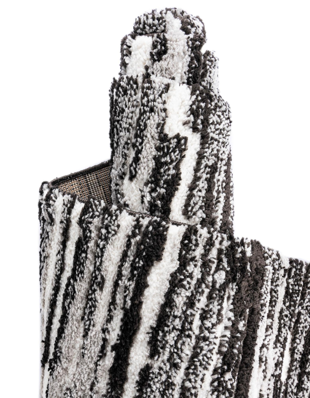 Sienna Collection Area Rug -  Rome Rectangle Black and Ivory  lifestyle 37