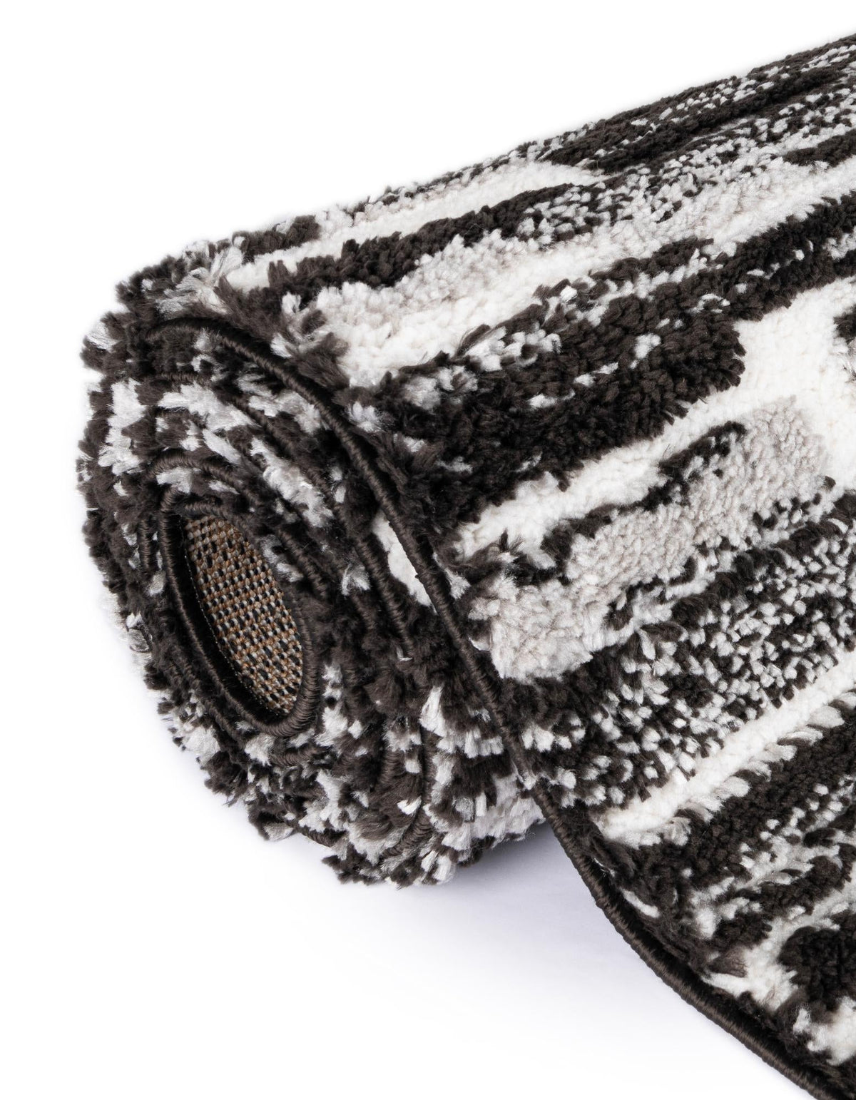 Sienna Collection Area Rug -  Rome Rectangle Black and Ivory  lifestyle 40