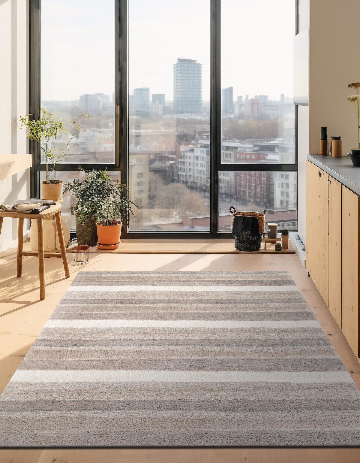 Sienna Collection Area Rug -  Amalfi Rectangle Cloud Gray  lifestyle 3
