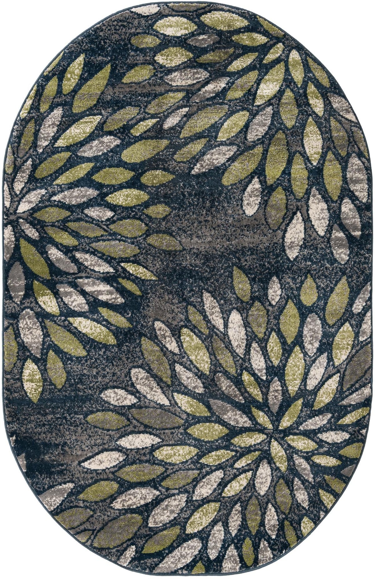 Savannah Elegance Collection Area Rug -  Riverfront Oval Navy Blue  lifestyle 97
