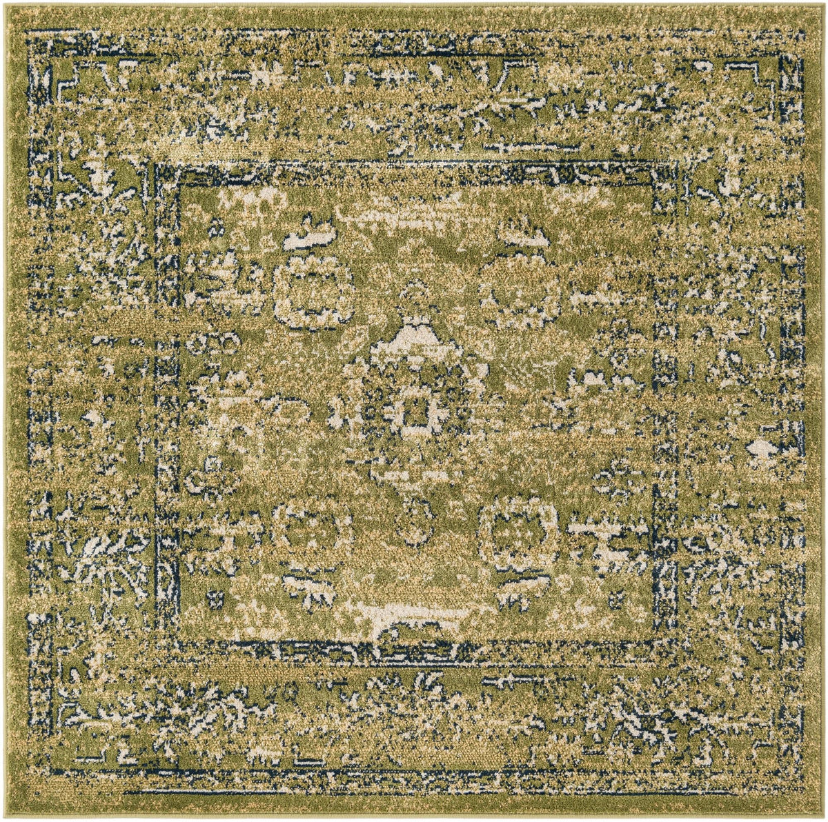 Savannah Elegance Collection Area Rug - Magnolia Square Green  lifestyle 106