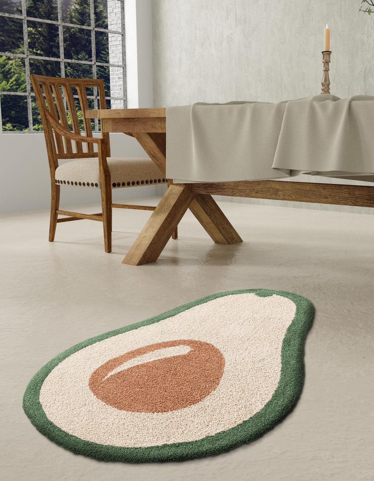 Shepherd's Glen Wool Collection Area Rug -  Sequoia Rectangle Green and Ivory  lifestyle 2