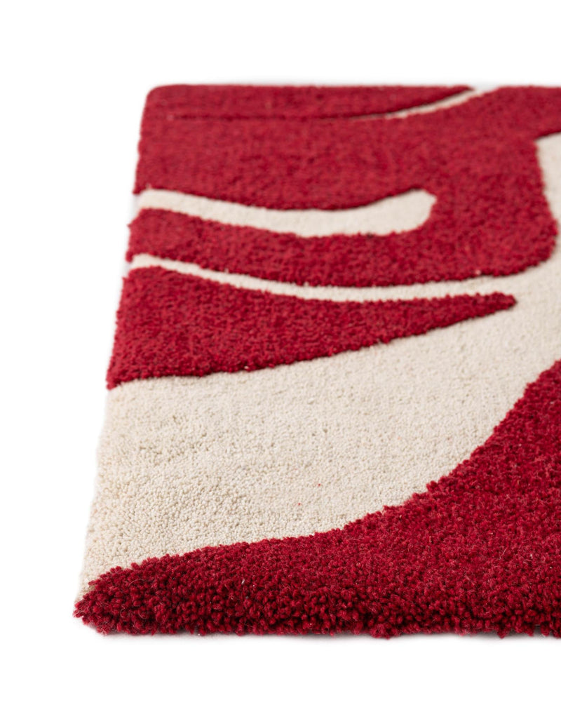 Shepherd's Glen Wool Collection Area Rug -  Meadowlark Rectangle Red and Ivory  lifestyle 8