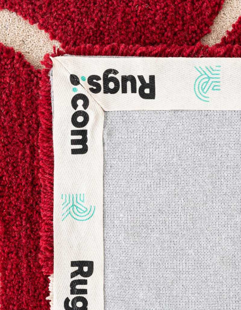 Shepherd's Glen Wool Collection Area Rug -  Meadowlark Rectangle Red and Ivory  lifestyle 9