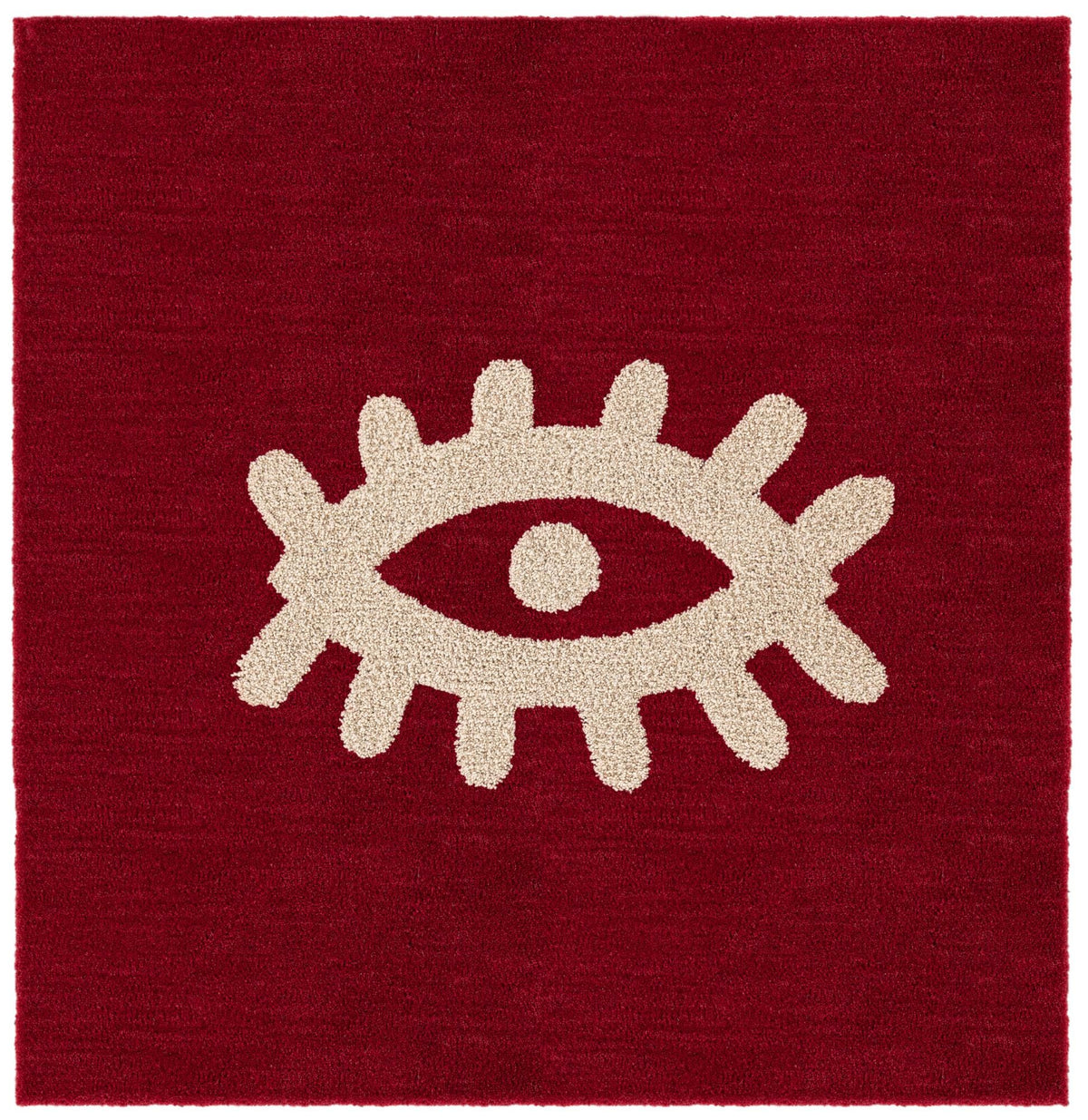 Briarwood Looms Collection Area Rug - Greenfield Square Red  lifestyle 2