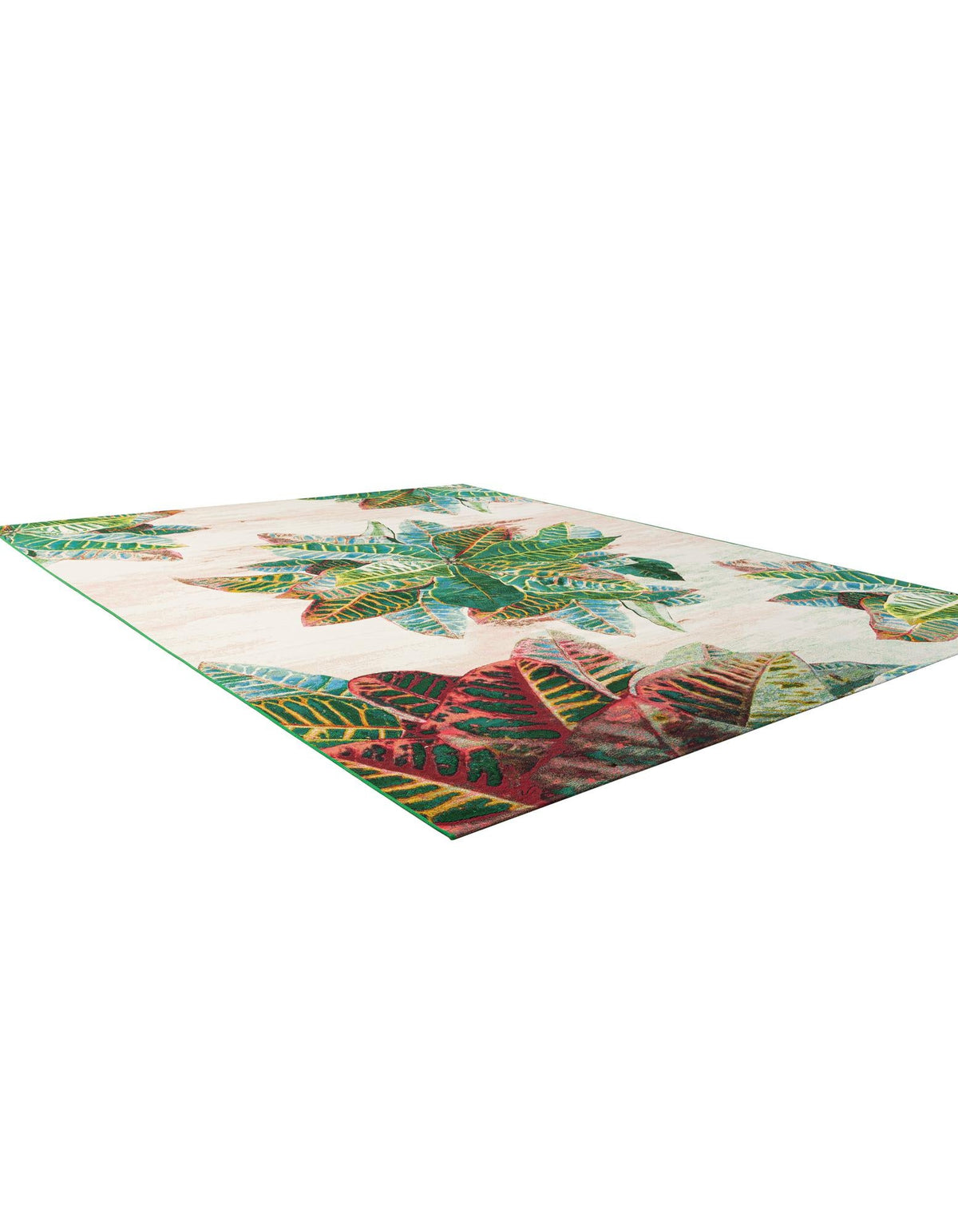 Seaside Blooms Collection Area Rug -  Fern Rectangle Multi  lifestyle 9