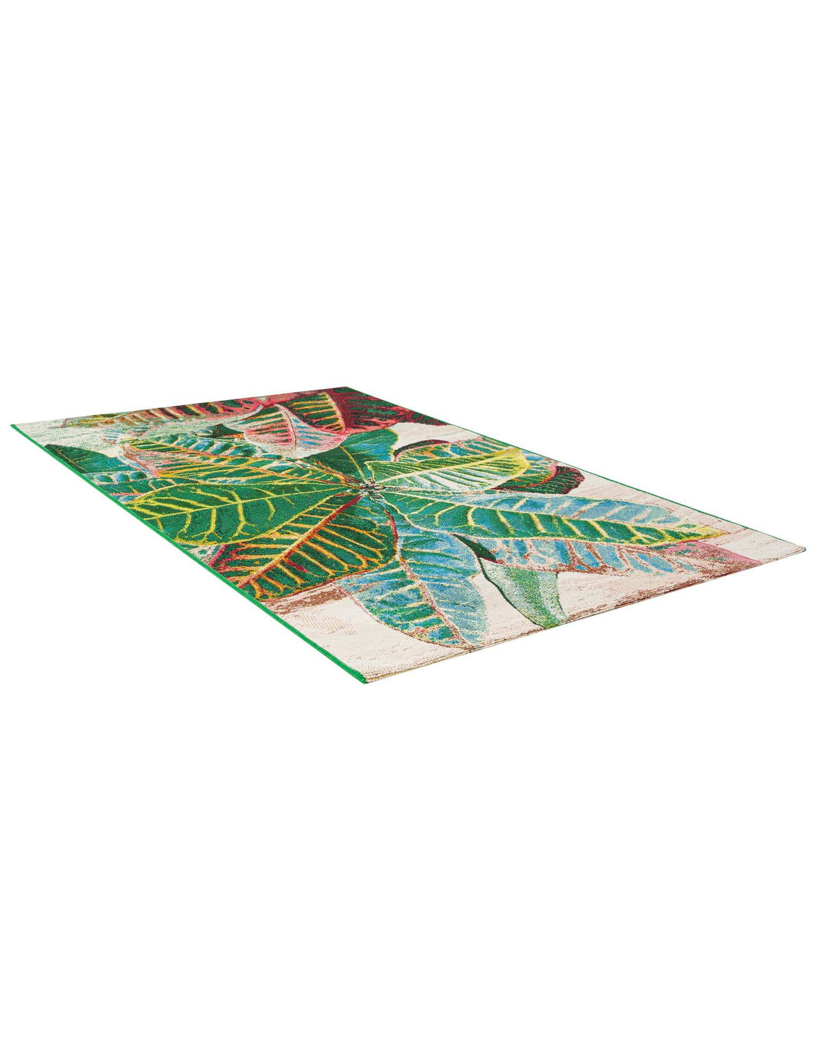 Seaside Blooms Collection Area Rug -  Fern Rectangle Multi  lifestyle 3