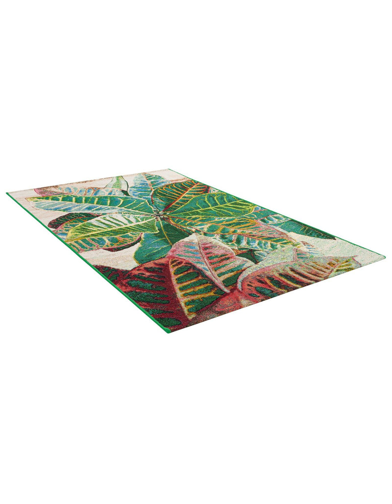 Seaside Blooms Collection Area Rug -  Fern Rectangle Multi  lifestyle 4