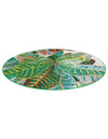 Seaside Blooms Collection Area Rug -  Fern Round Multi  lifestyle 32