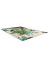 Seaside Blooms Collection Area Rug -  Fern Rectangle Multi  lifestyle 8