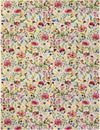 Seaside Blooms Collection Area Rug -  Meadow Rectangle Multi  lifestyle 2
