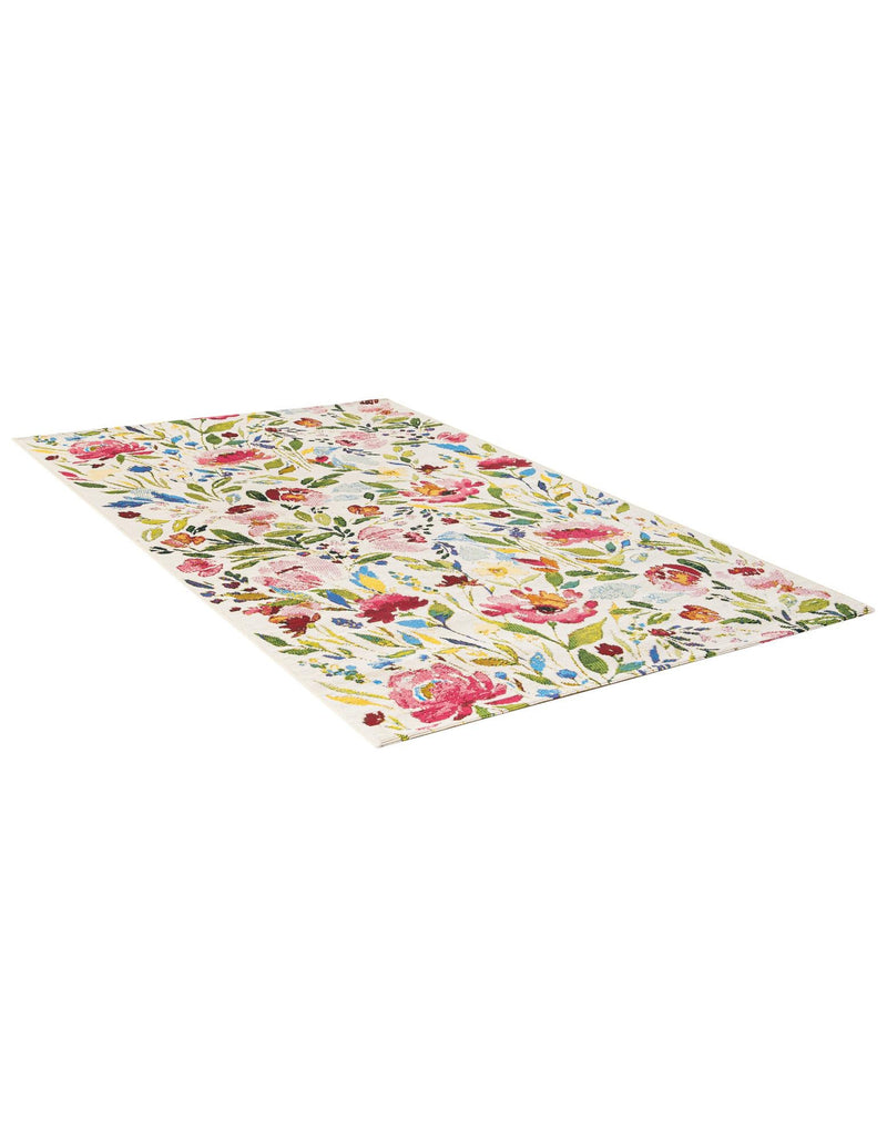 Seaside Blooms Collection Area Rug -  Meadow Rectangle Multi  lifestyle 3