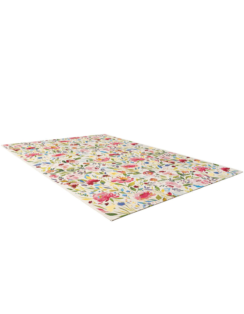 Seaside Blooms Collection Area Rug -  Meadow Rectangle Multi  lifestyle 7