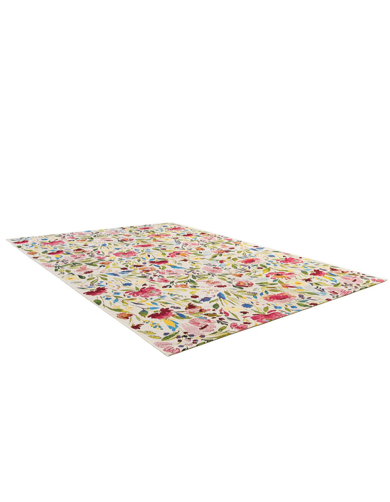 Seaside Blooms Collection Area Rug -  Meadow Rectangle Multi  lifestyle 8
