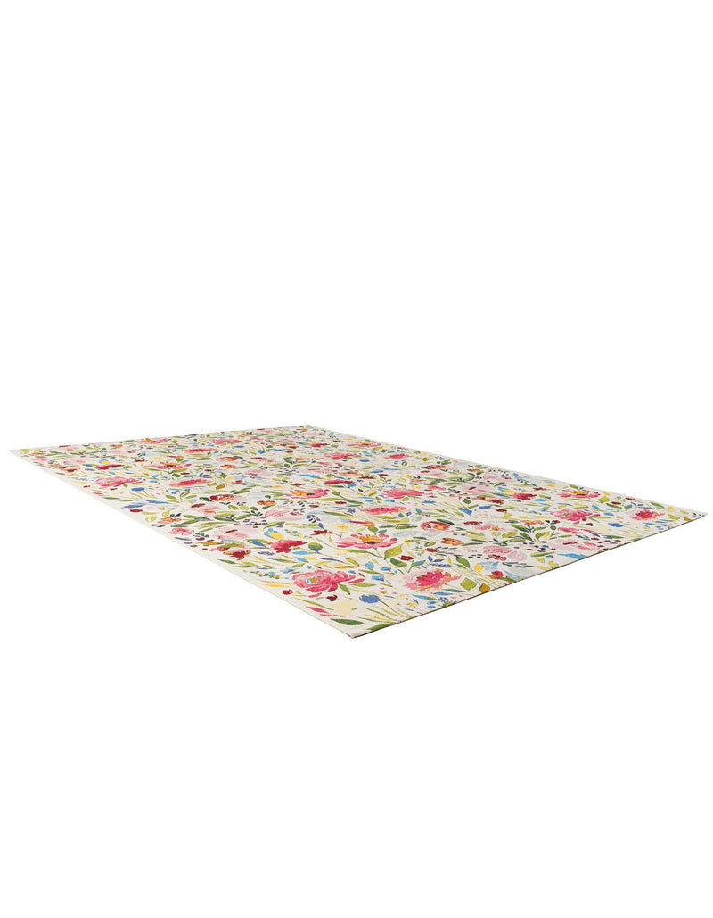 Seaside Blooms Collection Area Rug -  Meadow Rectangle Multi  lifestyle 5