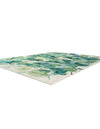Seaside Blooms Collection Area Rug -  Flora Rectangle Blue Green  lifestyle 11