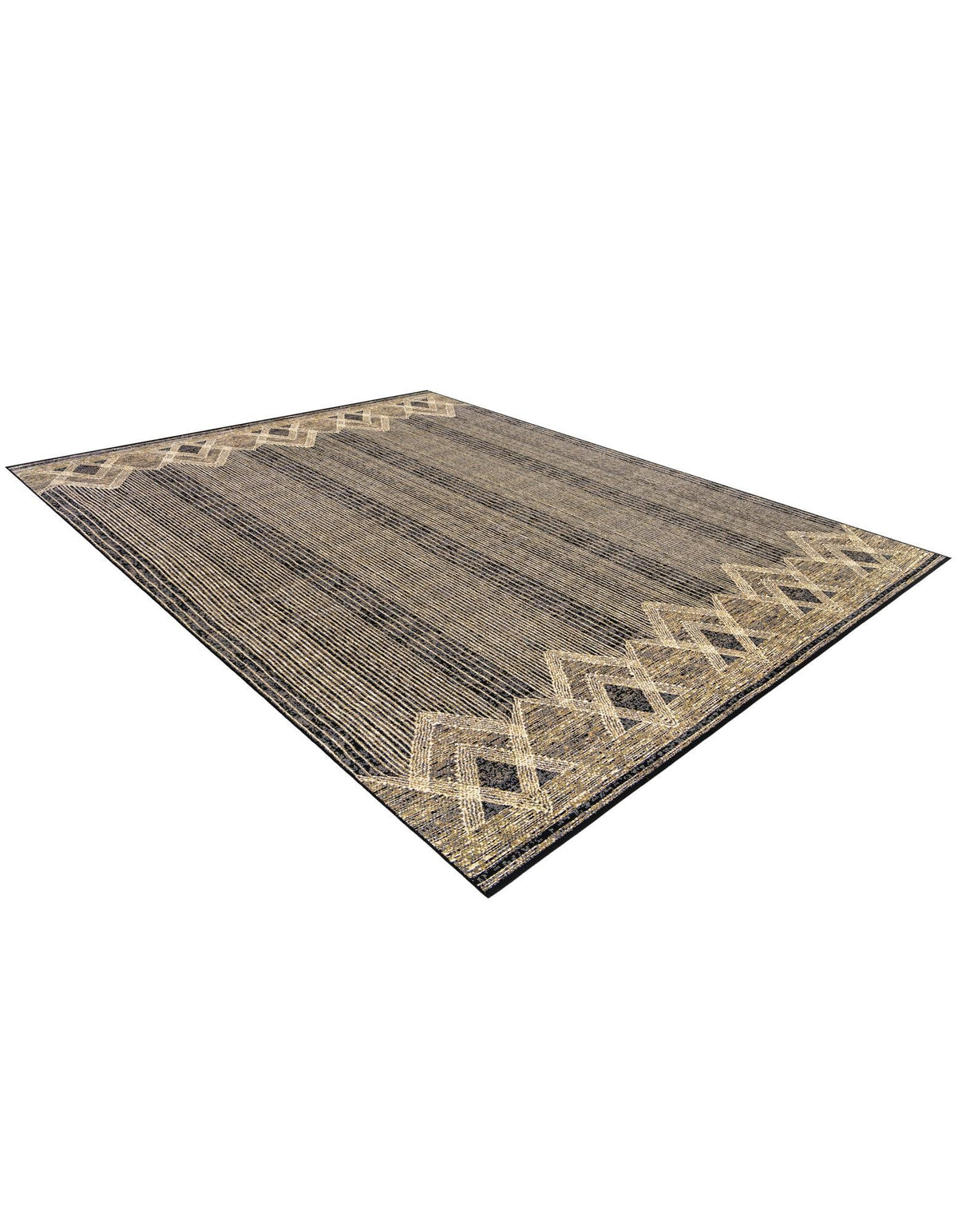 Urban Terrace Collection Area Rug -  Loft Rectangle Charcoal  lifestyle 10