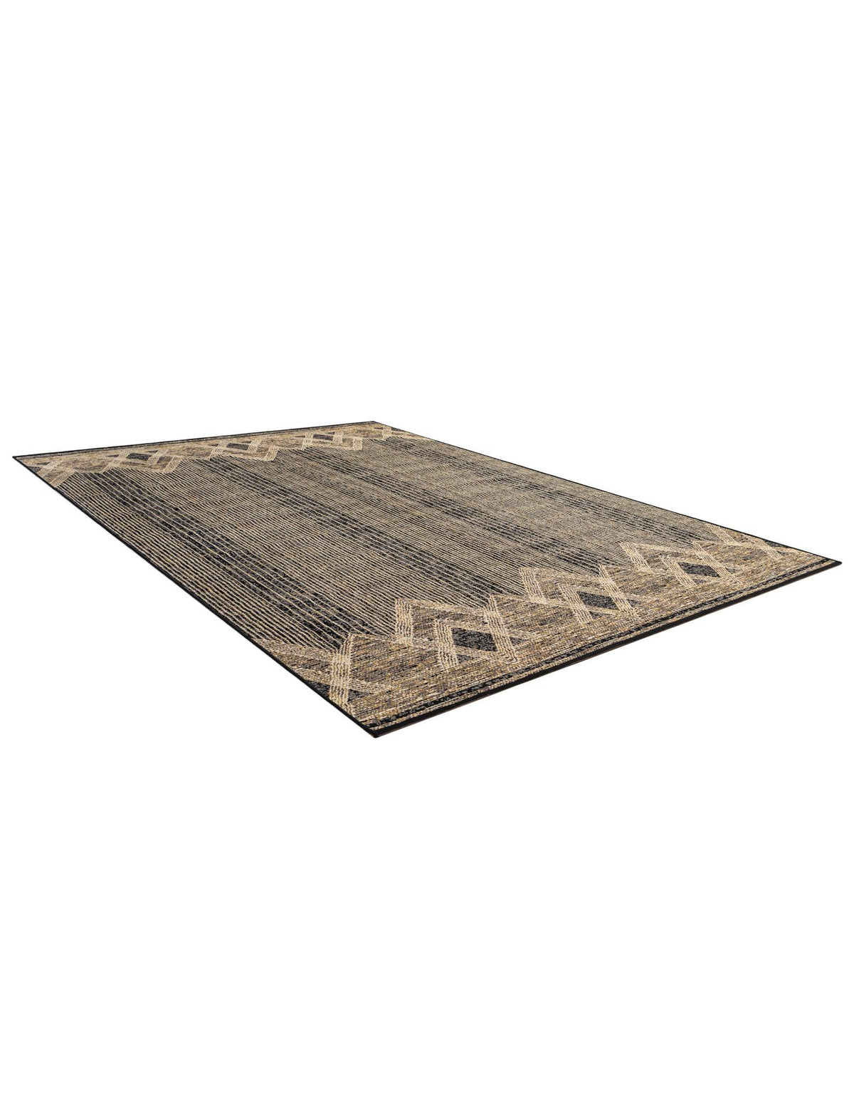 Urban Terrace Collection Area Rug -  Loft Rectangle Charcoal  lifestyle 4