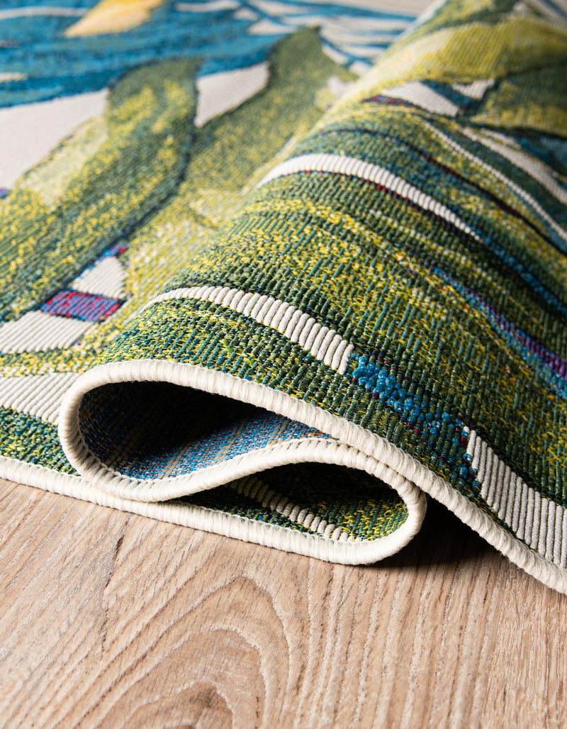 Seaside Blooms Collection Area Rug -  Arcadia Rectangle Multi  lifestyle 13