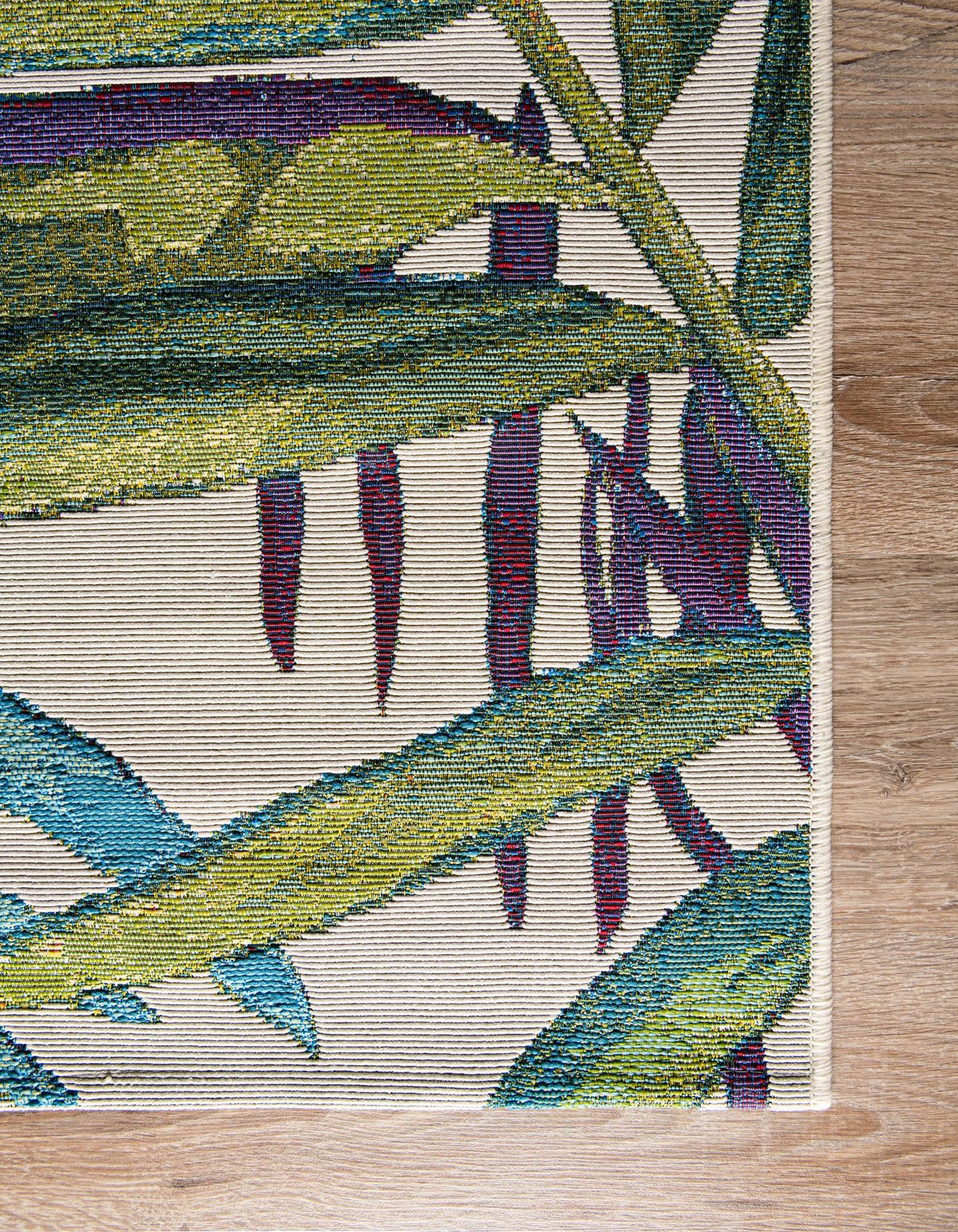 Seaside Blooms Collection Area Rug -  Arcadia Rectangle Multi  lifestyle 15