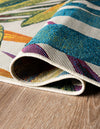 Seaside Blooms Collection Area Rug -  Arcadia Rectangle Multi  lifestyle 9