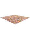 Seaside Blooms Collection Area Rug -  Marseilles Square Multi  lifestyle 11