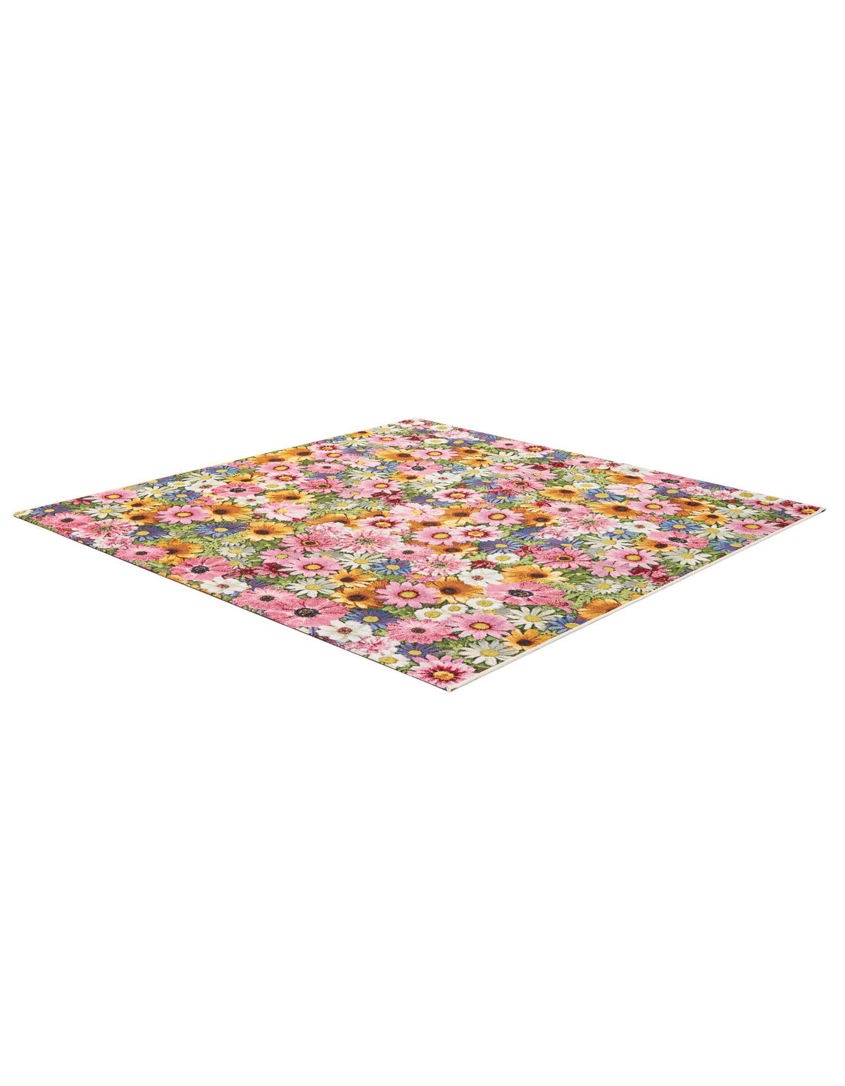 Seaside Blooms Collection Area Rug -  Marseilles Square Multi  lifestyle 24