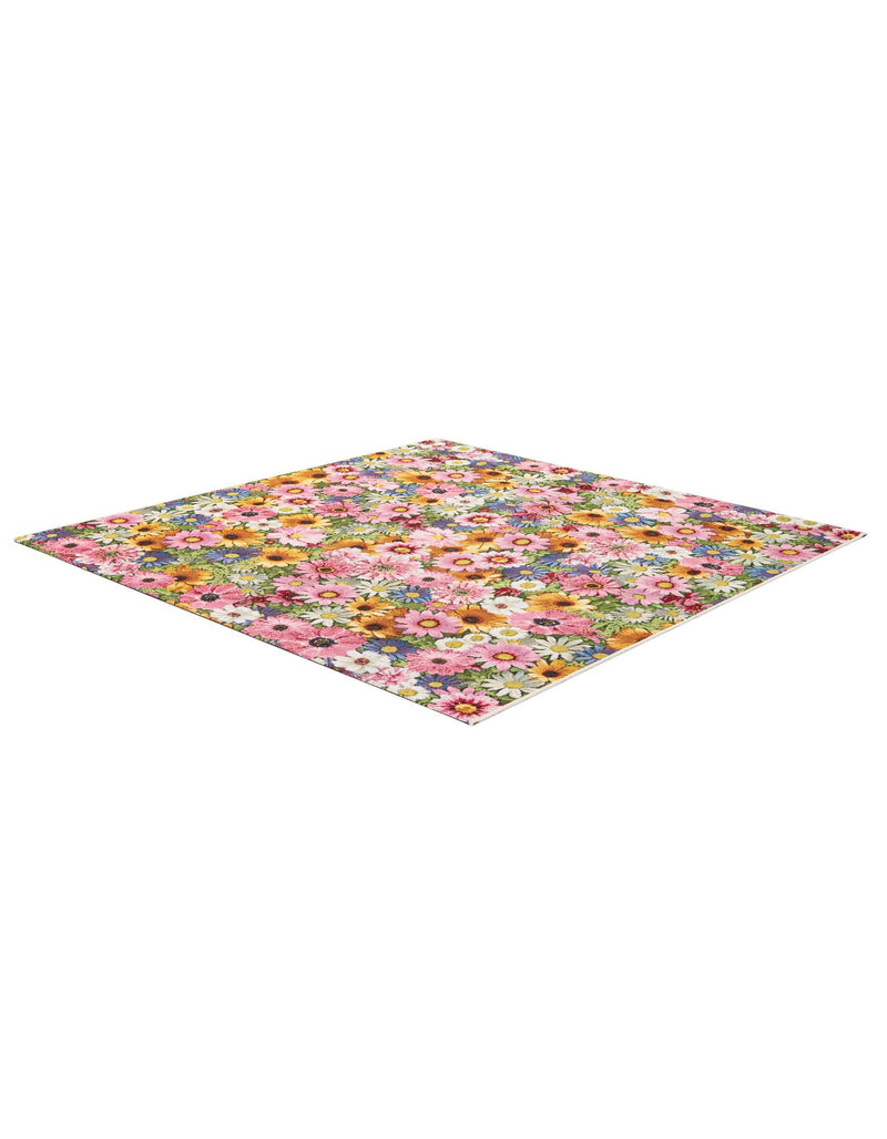 Seaside Blooms Collection Area Rug -  Marseilles Square Multi  lifestyle 24