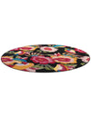Seaside Blooms Collection Area Rug -  Versailles Round Multi  lifestyle 19