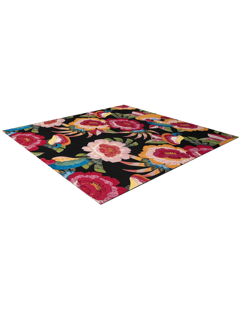 Seaside Blooms Collection Area Rug -  Versailles Square Multi  lifestyle 28