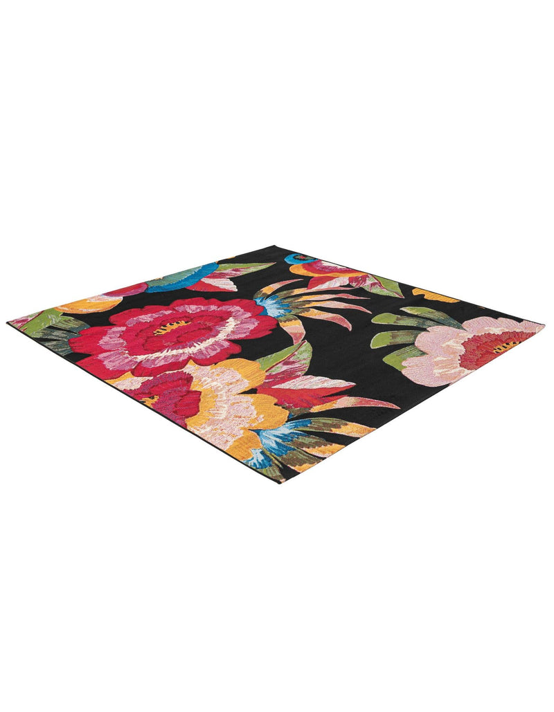 Seaside Blooms Collection Area Rug -  Versailles Square Multi  lifestyle 31
