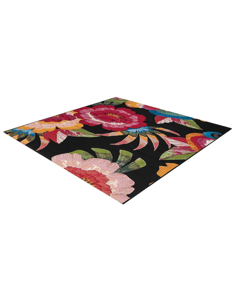 Seaside Blooms Collection Area Rug -  Versailles Square Multi  lifestyle 32