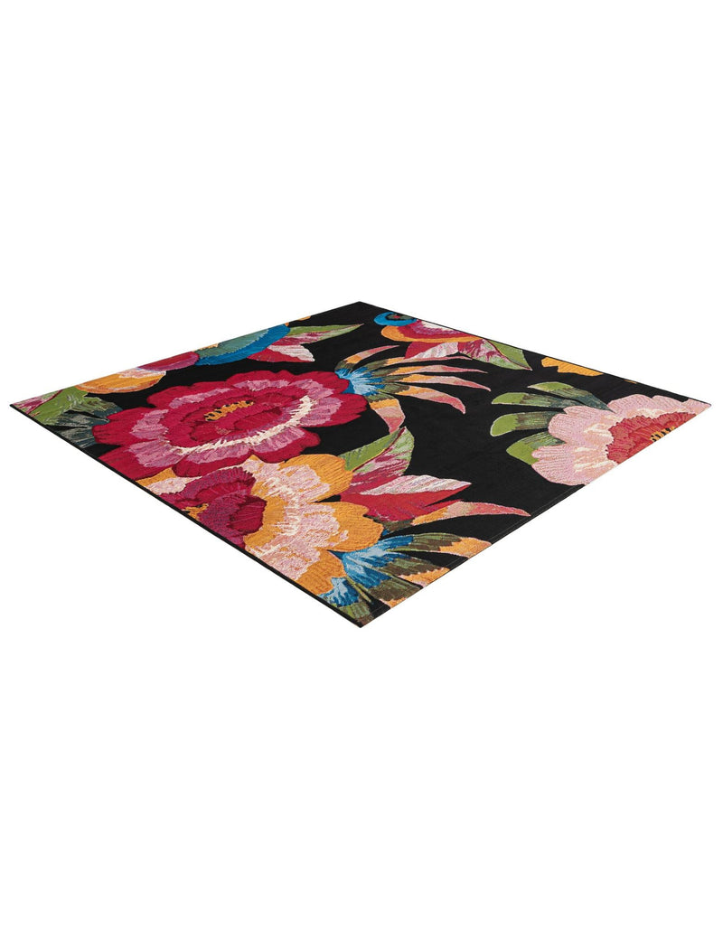 Seaside Blooms Collection Area Rug -  Versailles Square Multi  lifestyle 33