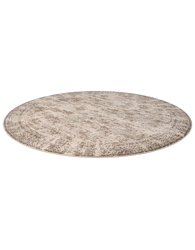 Gobi Sands Collection Area Rug -  Badain Round Cream  lifestyle 41
