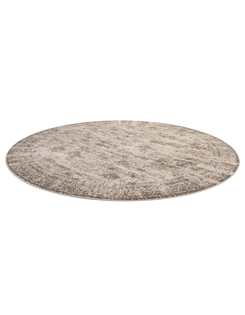 Gobi Sands Collection Area Rug -  Badain Round Cream  lifestyle 42