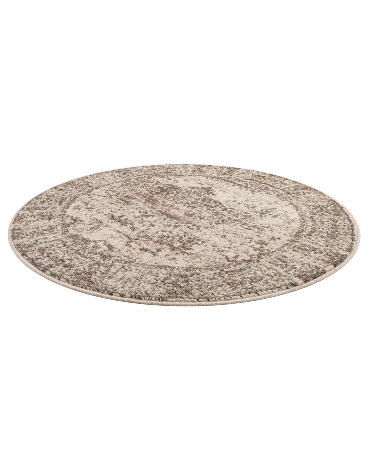 Gobi Sands Collection Area Rug -  Badain Round Cream  lifestyle 33