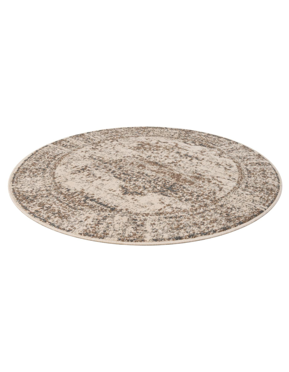 Gobi Sands Collection Area Rug -  Badain Round Cream  lifestyle 34
