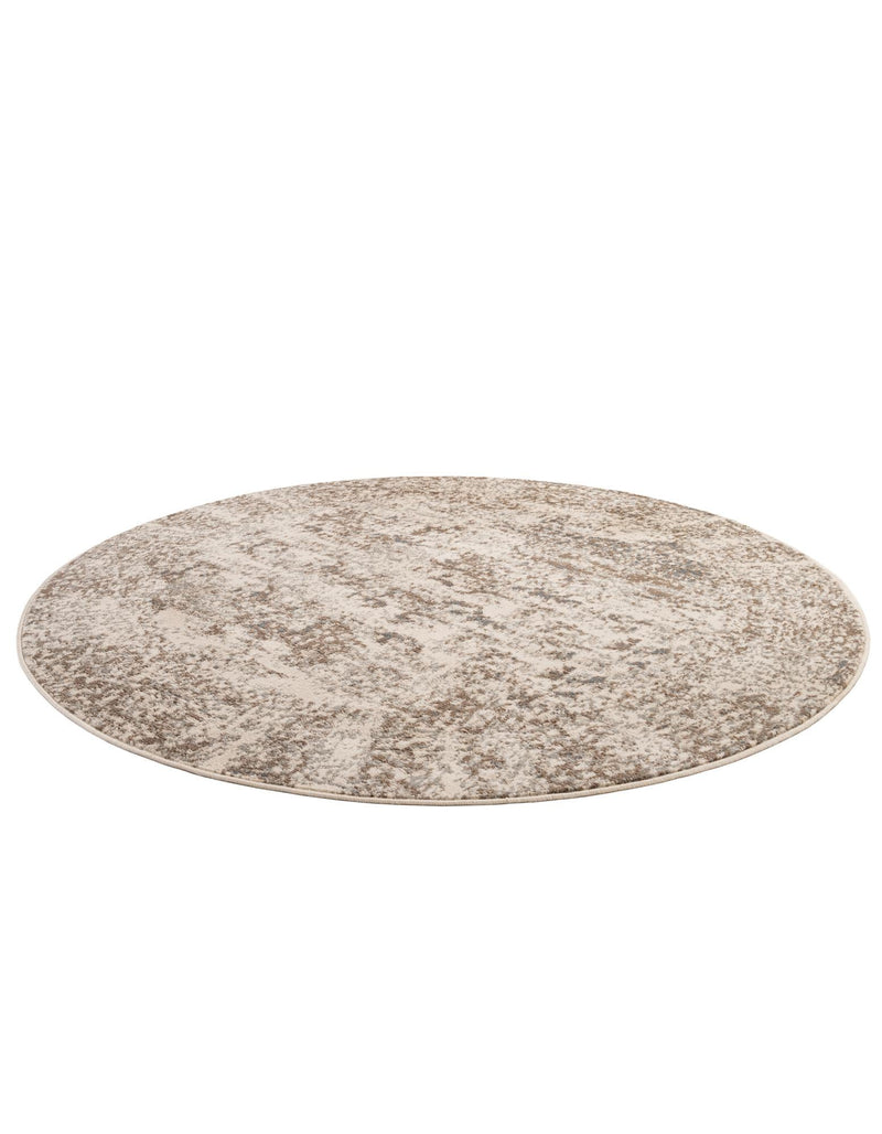 Gobi Sands Collection Area Rug -  Badain Round Cream  lifestyle 37