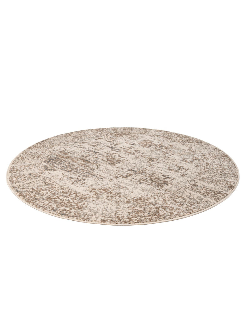Gobi Sands Collection Area Rug -  Badain Round Cream  lifestyle 38